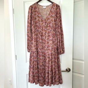 NWOT Pink Floral True Craft Dress - Size L